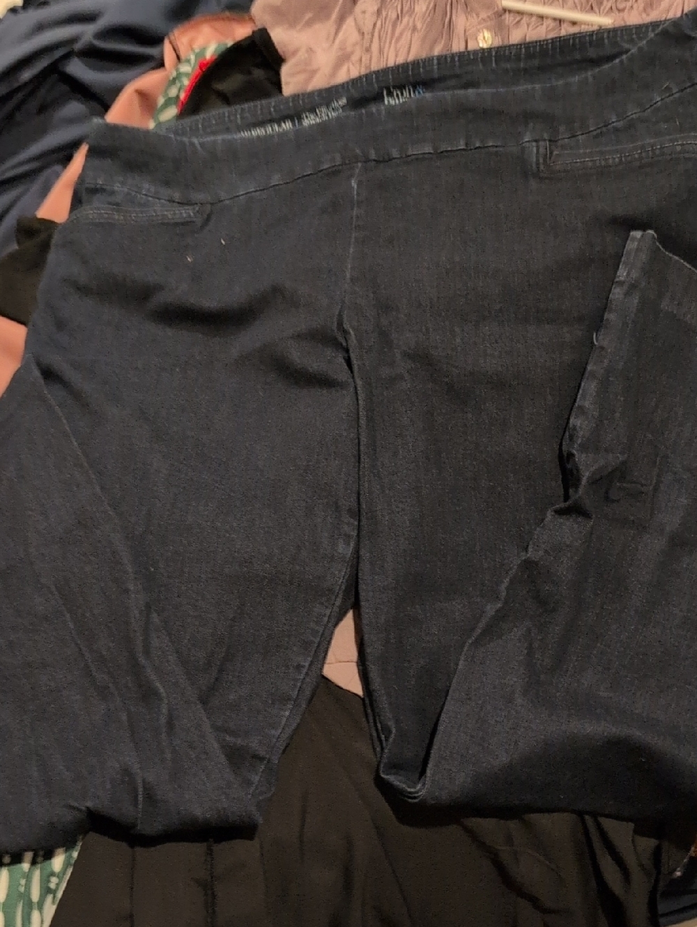 croft & barrow Dark Blue Boot Cut Denim Pants